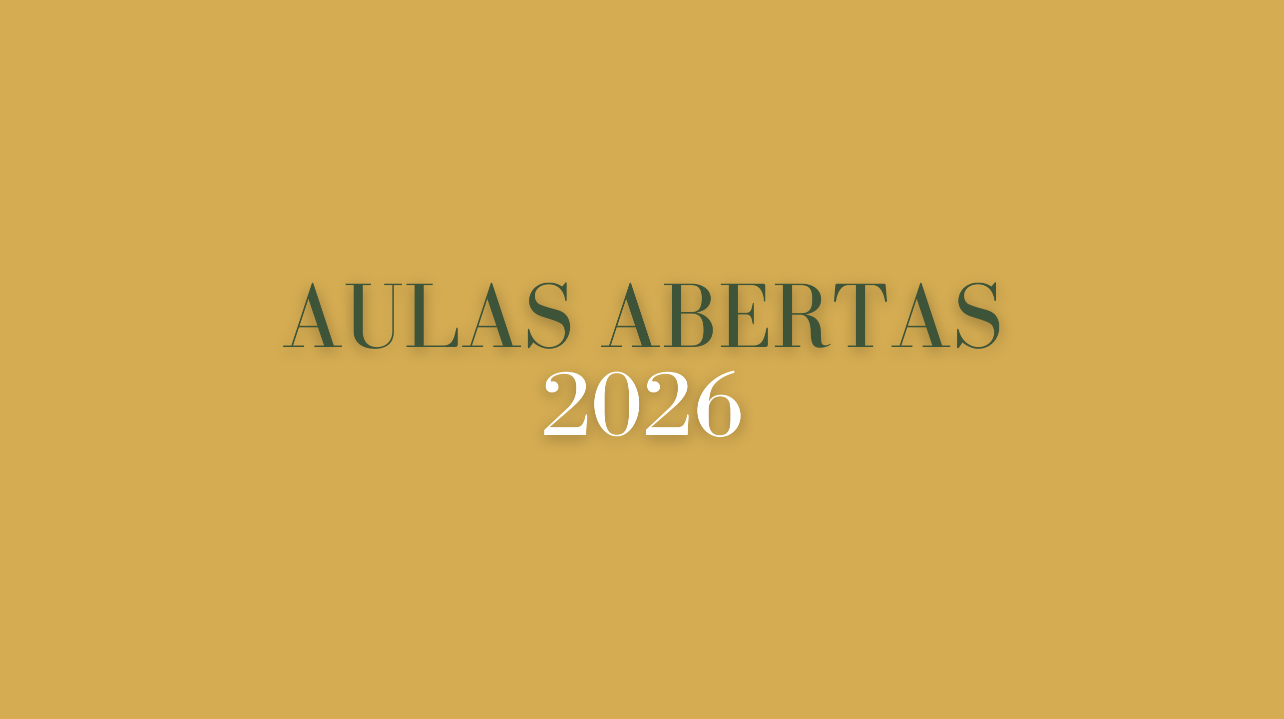 Aulas Abertas — 2026